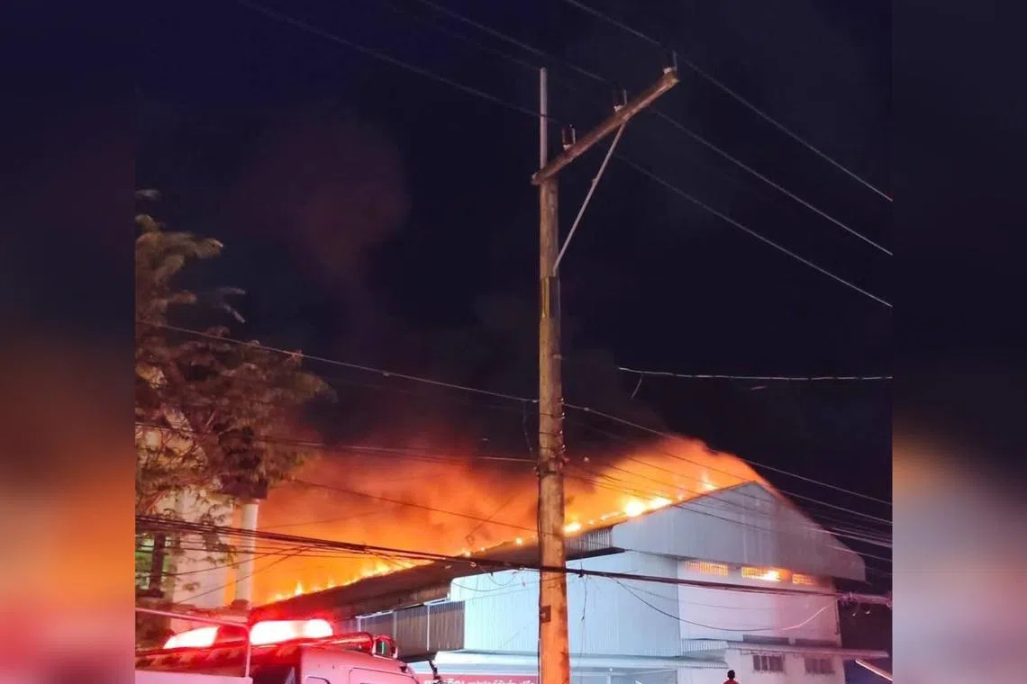 Fire breaks out at Bangkok’s Chatuchak market, damaging 48 shop units