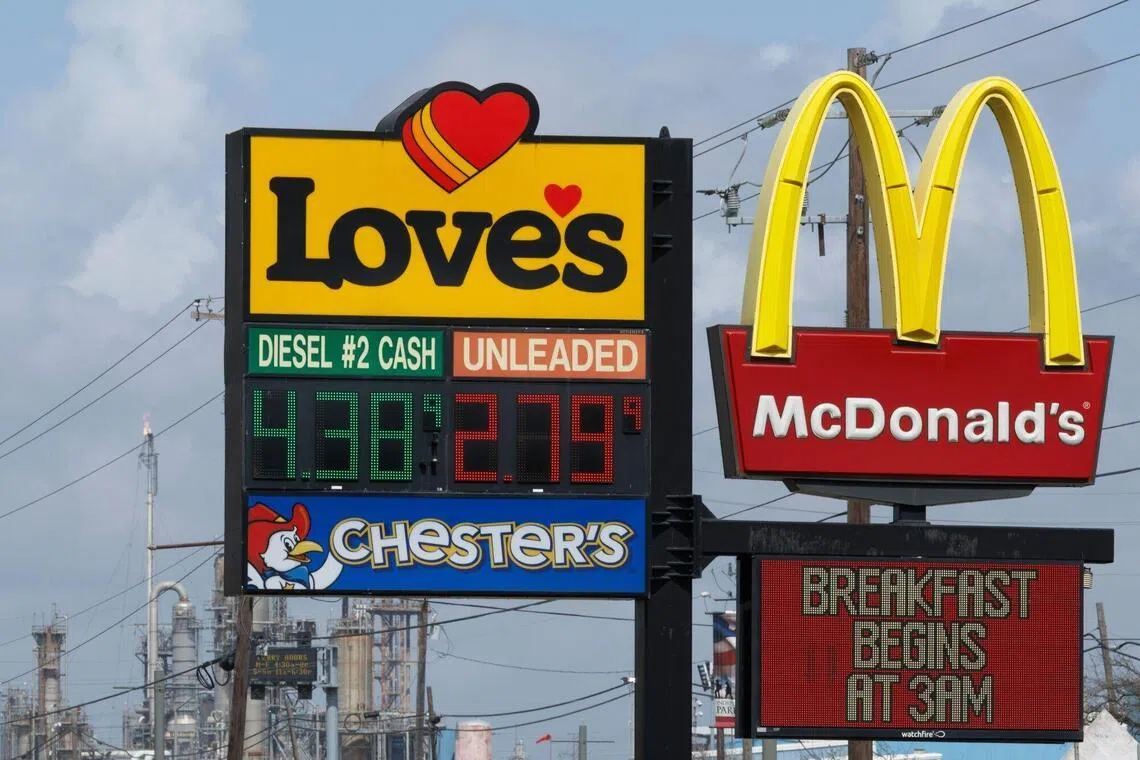 US crude futures have jumped nearly 21 per cent since the war with Iran started on Feb 28, driving up the national average cost of gasoline by 27 US cents per gallon.