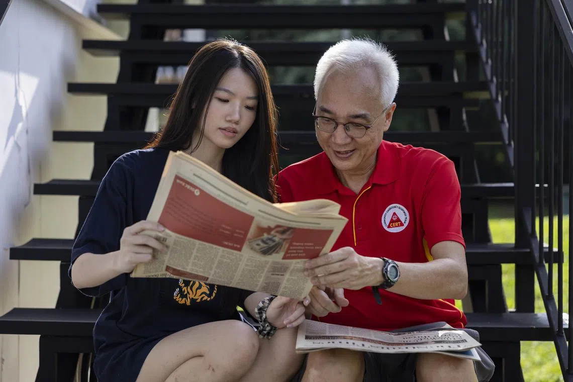 Mr Cheah Kok Keong kept The Straits Times issue of the day his child, Cheryl, was born, gifting it to her on her 21st birthday on June 7. Alongside it was the June 8 copy.