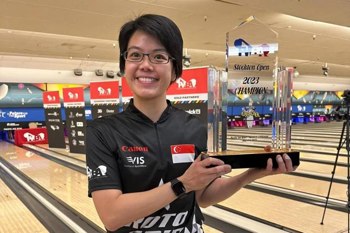 Cherie Tan defeated American Jordan Richard 237-205 in the stepladder final to collect her fourth career PWBA trophy.