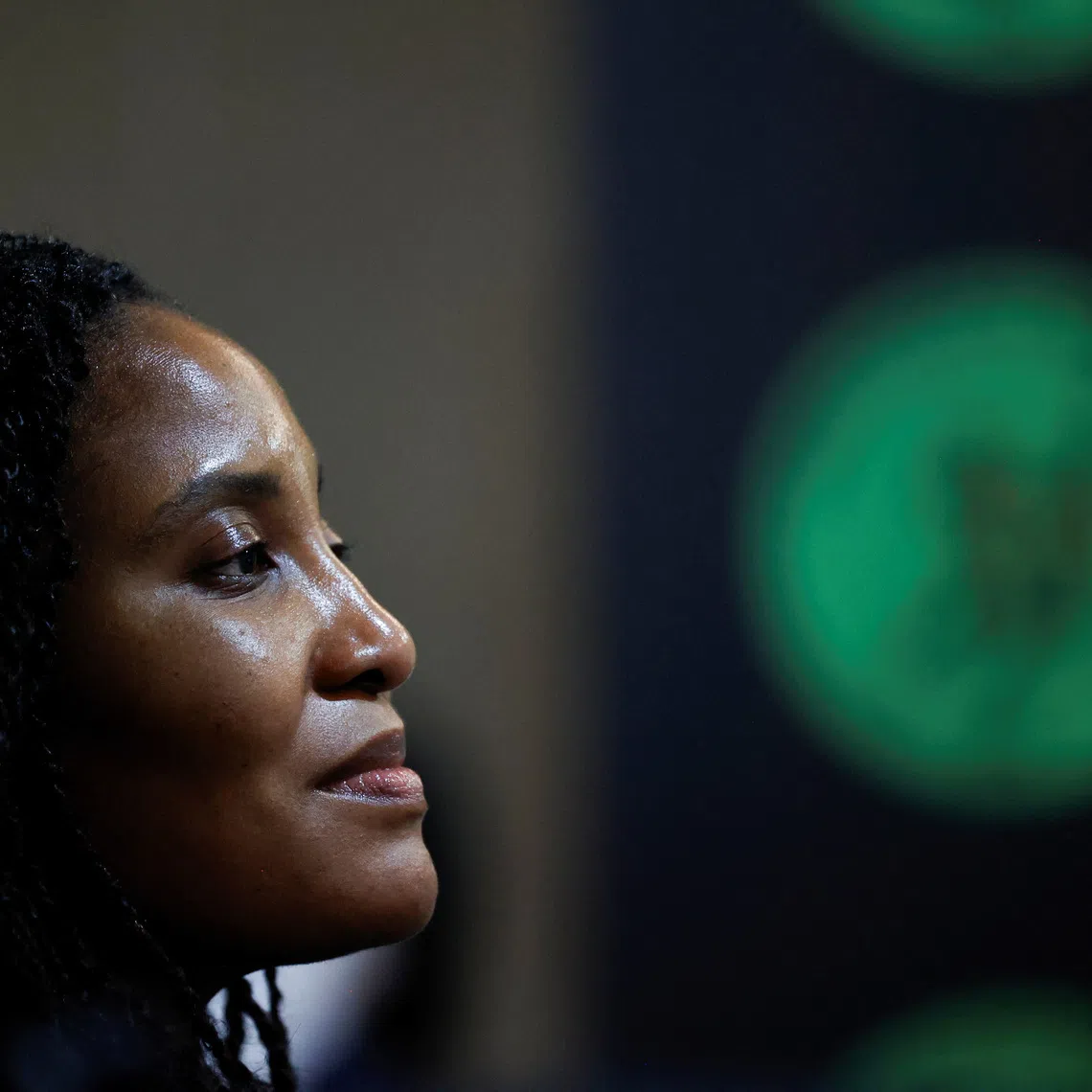 Duduzile Zuma, daughter of South Africa's former President Jacob Zuma, looks on during a press briefing on the outcomes of the uMkhonto weSizwe Party (MKP) National High Command Meeting in Johannesburg, South Africa, October 11, 2024. REUTERS/Alet Pretorius