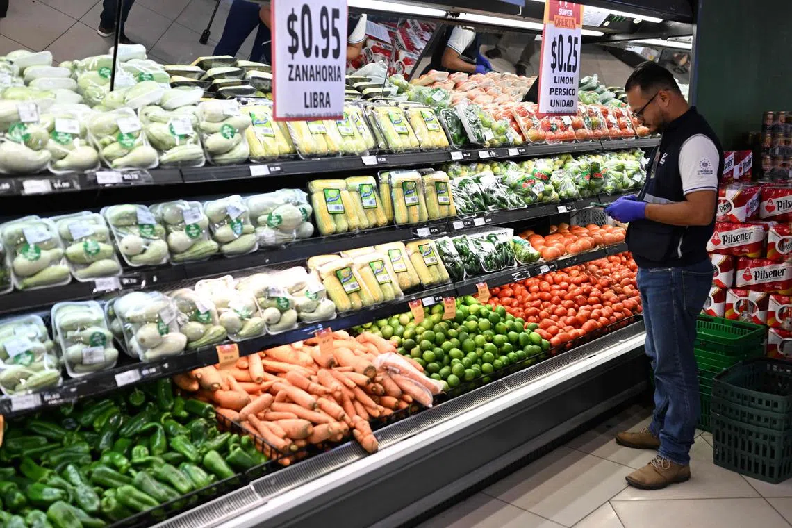 Lower prices for sugar, meat and cereals more than offset higher dairy and vegetable oil prices.
