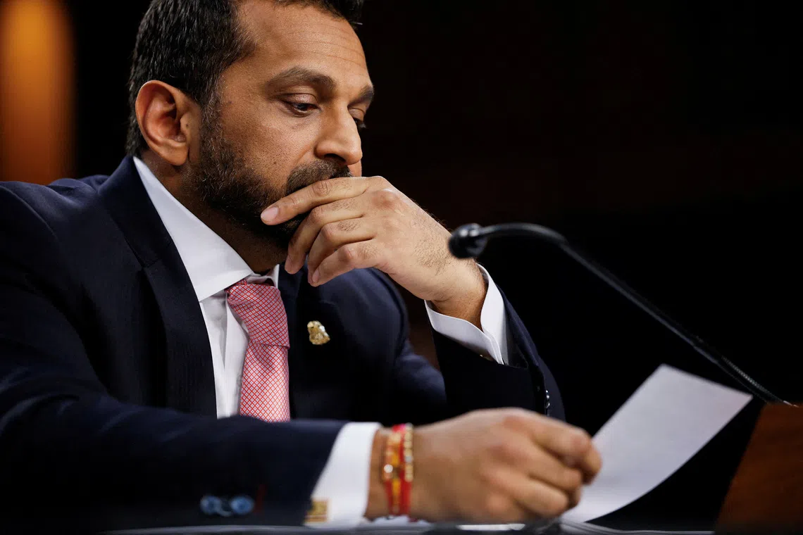 FILE PHOTO: FBI Director Kash Patel testifies before a Senate Judiciary Committee hearing on oversight of the Federal Bureau of Investigation, on Capitol Hill in Washington, D.C., U.S., September 15, 2026. REUTERS/Evan Vucci/File Photo
