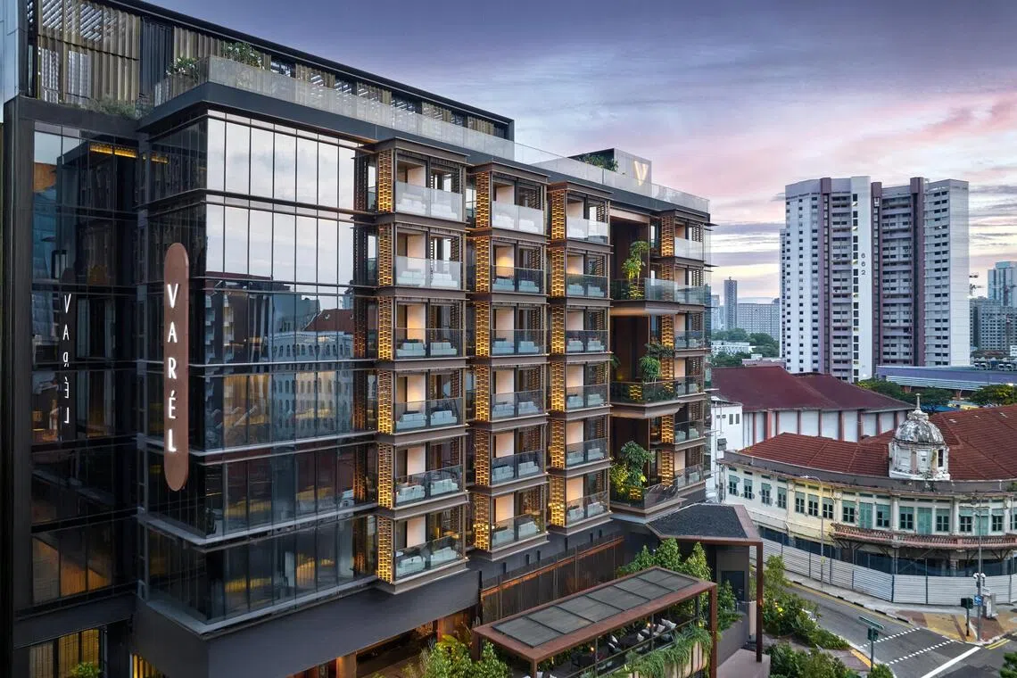 The 128-room Varel Singapore, under the Tribute Portfolio brand of Marriott International, is design-led and has an independent spirit.
