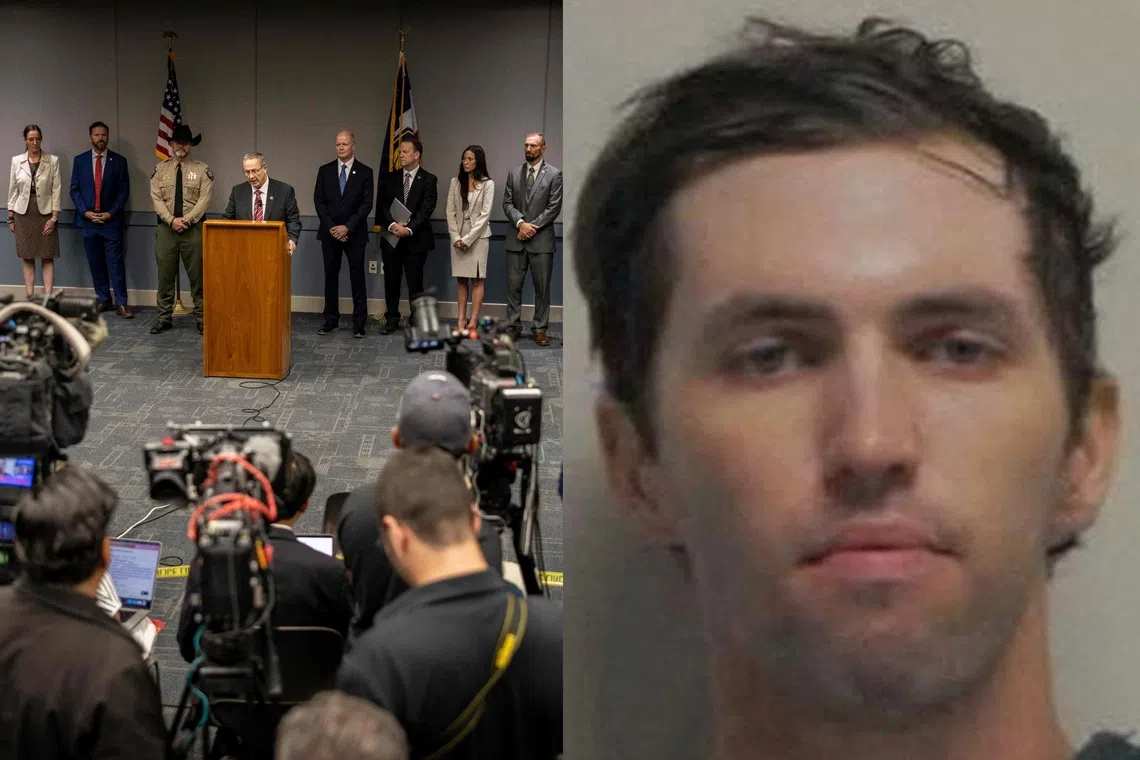 Utah County attorney Jeff Gray announcing the charges against Tyler Robinson, who is accused of killing US conservative political activist Charlie Kirk.