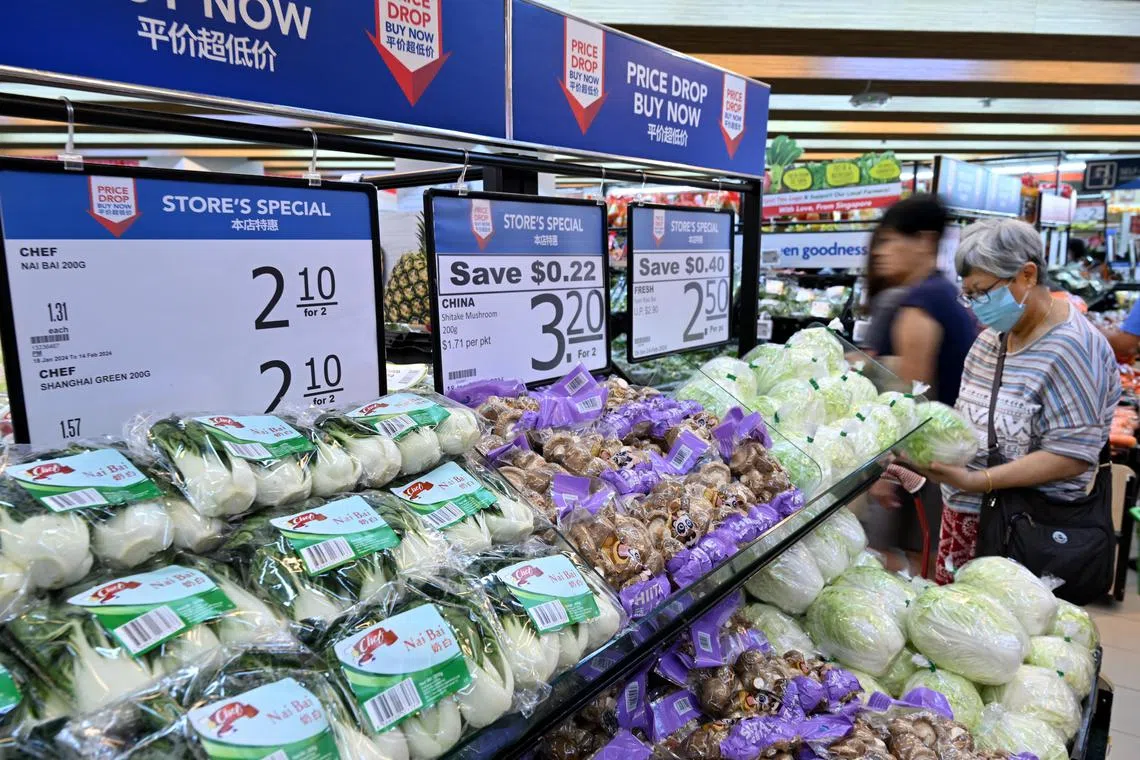 ST20240118_202489356411/Desmond Foo/Anjali/

EMBARGOED till Jan 18, 1300pm: NTUC FairPrice to announce price hold on popular seafood items and vegetables for CNY to help Singaporeans tide through inflation/rising cost of living.