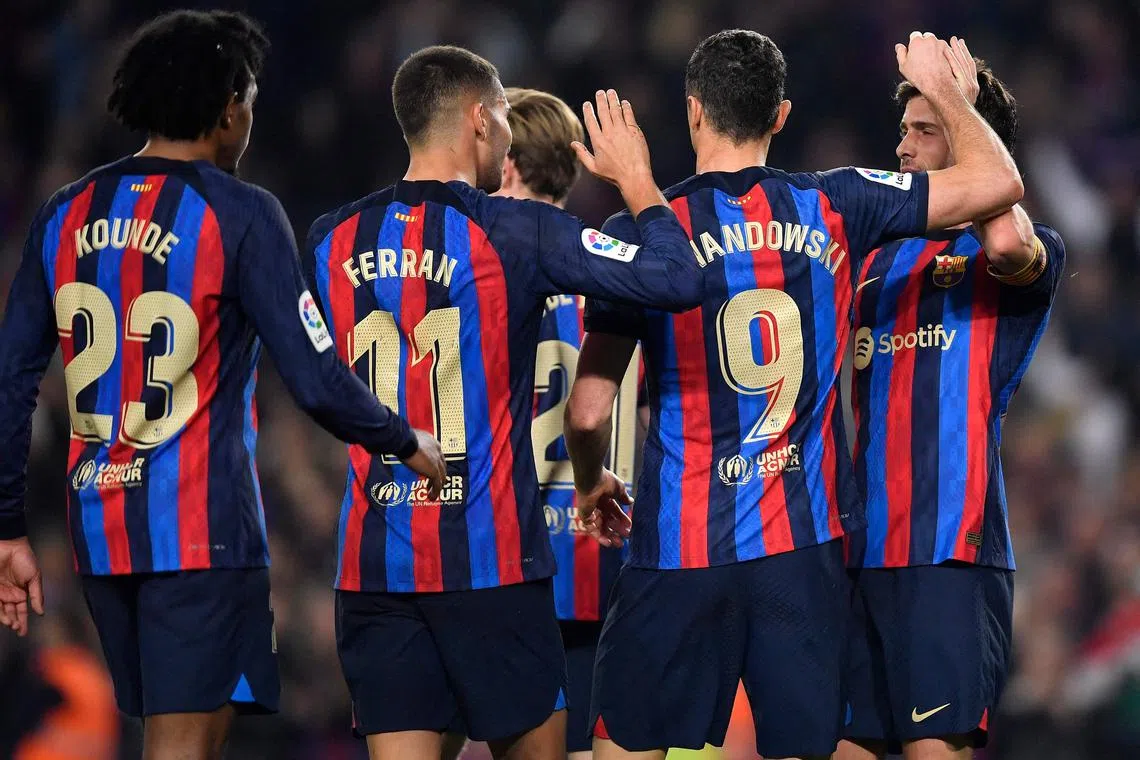 Barcelona are nine points clear at the top of La Liga, on course for their first league title since 2019.