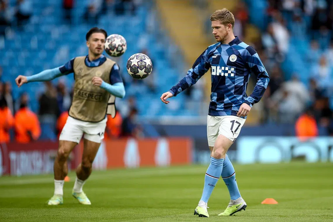 Manchester City's Kevin de Bruyne (right) is looking forward to a "special" end to the season as he aims to win the FA Cup and Champions League as well.