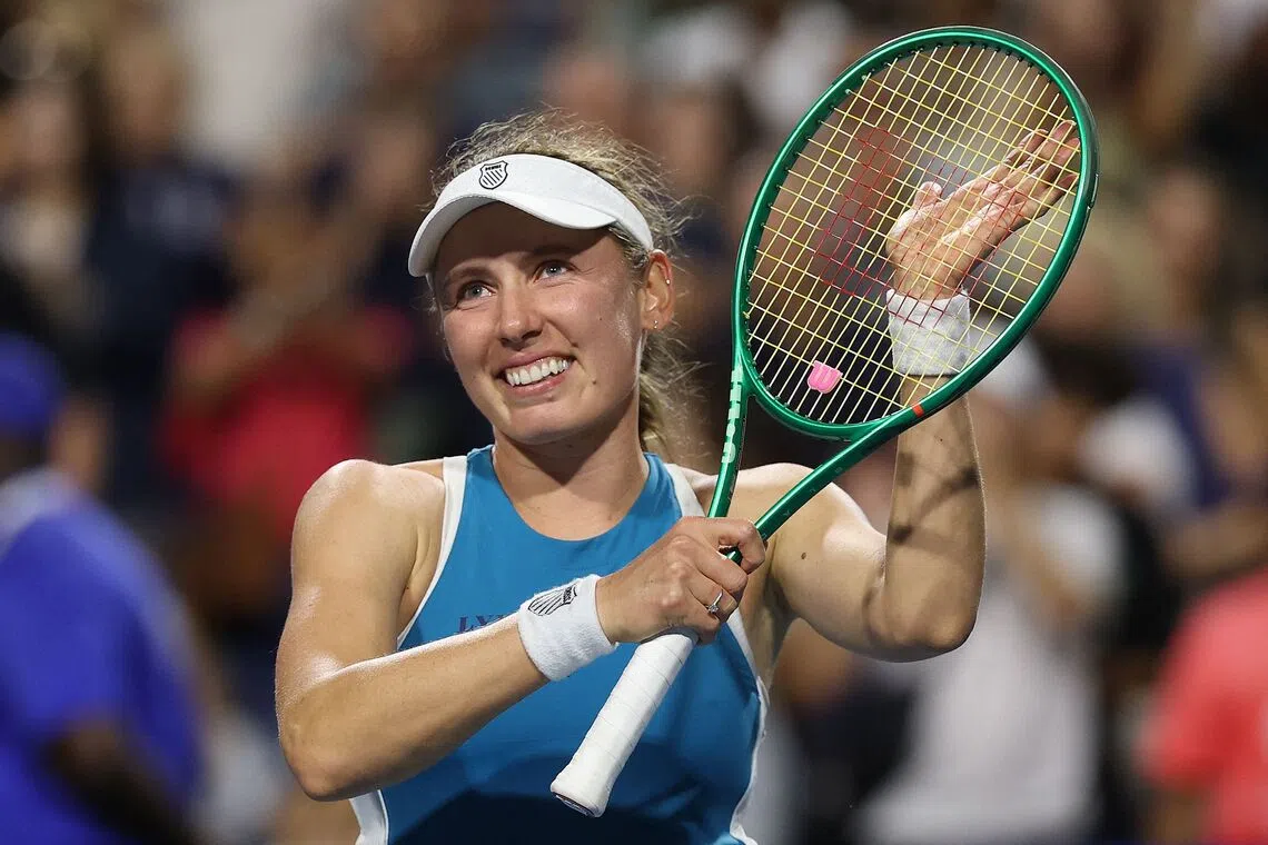 Ekaterina Alexandrova defeated the four-time Grand Slam winner from Belarus 7-6 (7-3), 4-6, 6-4 to book a berth in the Toronto Open quarter-finals.