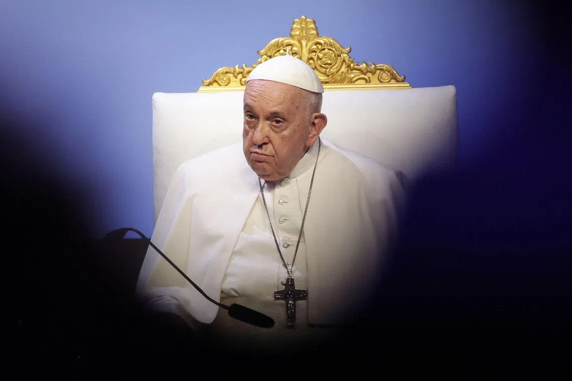 Pope Francis has spoken out in favour of welcoming migrants.