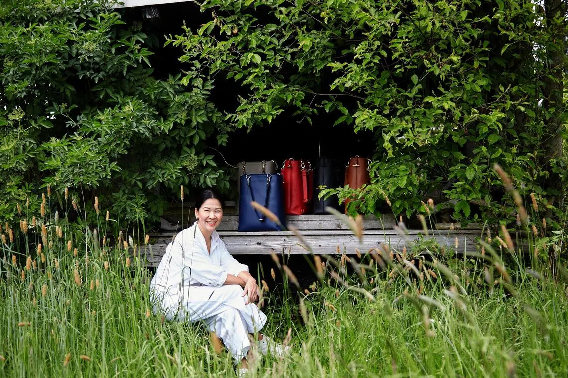 Singaporean Debbie Teo was inspired to start her handbag label Dbteo after moving to the slow-paced German countryside. 
