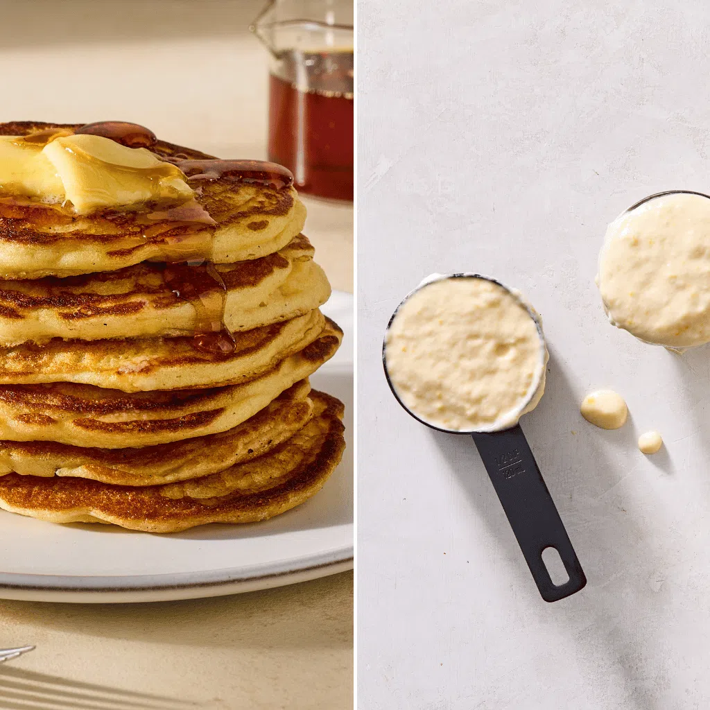 A golden stack of pancakes, slicked with butter is a perfect way to start the day.