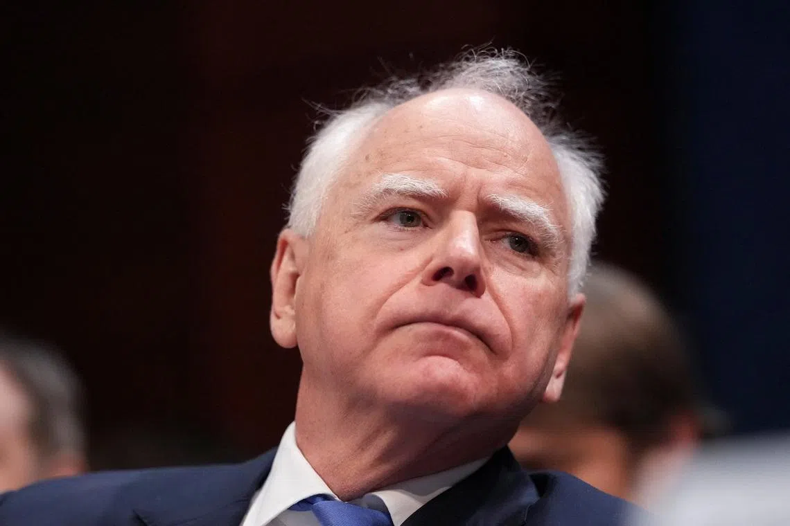 Minnesota Governor Tim Walz attends the House Oversight and Accountability Committee hearing investigating fraud in Minnesota state social services, on Capitol Hill in Washington, D.C., U.S., March 4, 2026. REUTERS/Ken Cedeno