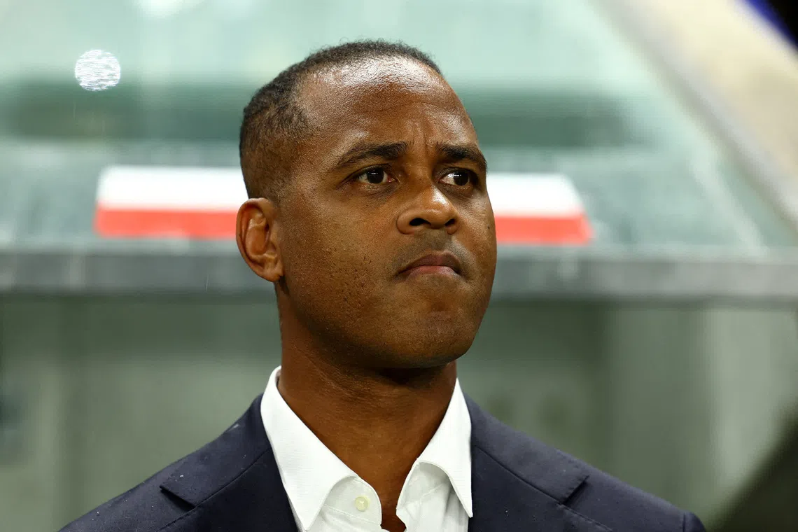 FILE PHOTO: Soccer Football - World Cup - AFC Qualifiers - Group C - Japan v Indonesia - Suita City Stadium, Suita, Japan - June 10, 2025 Indonesia coach Patrick Kluivert before the match REUTERS/Issei Kato/File Photo