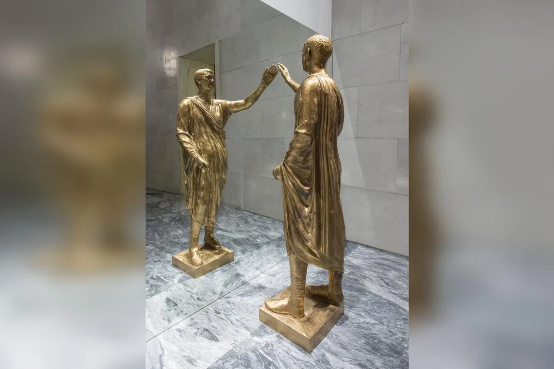 Look out for iconic pieces such the 1.94m L’estrusco by Michelangelo Pistoletto. 