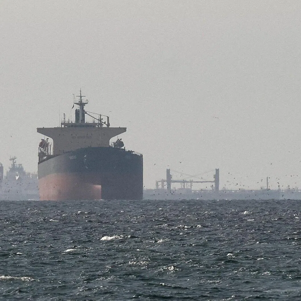 Tankers sail in the Gulf, near the Strait of Hormuz, as seen from northern Ras al-Khaimah, near the border with Oman’s Musandam governance, amid the US-Israeli conflict with Iran on March 11, 2026.