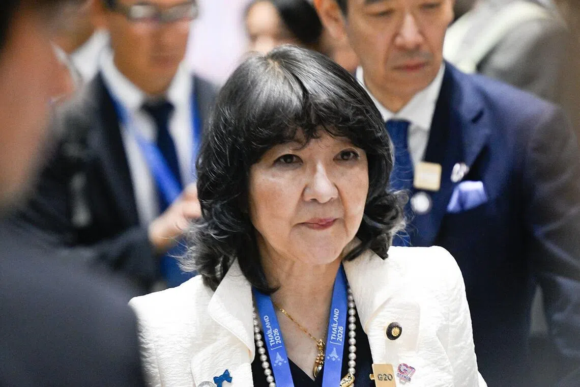 Satsuki Katayama, Japan’s finance minister, during the International Monetary Fund and World Bank annual meetings in Bangkok, Thailand, on Oct 15.