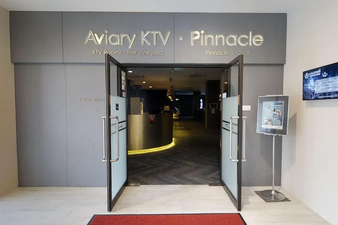 The brawl took place at Aviary KTV at The Chevrons recreational club near Boon Lay Way. 