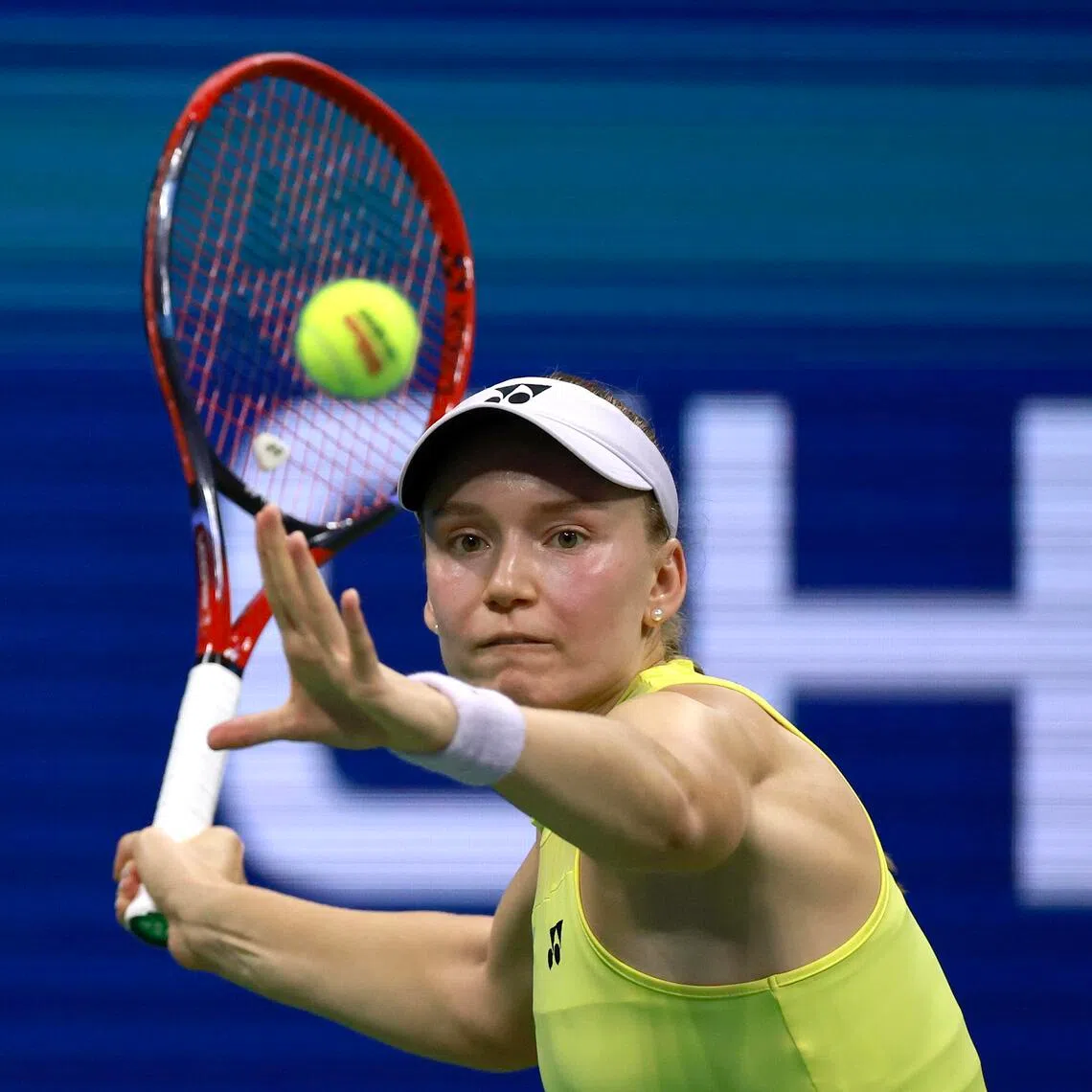 Rybakina rallied to beat Coco Gauff 3-6, 6-4, 6-4 in a thrilling semi-final on Sept 10.