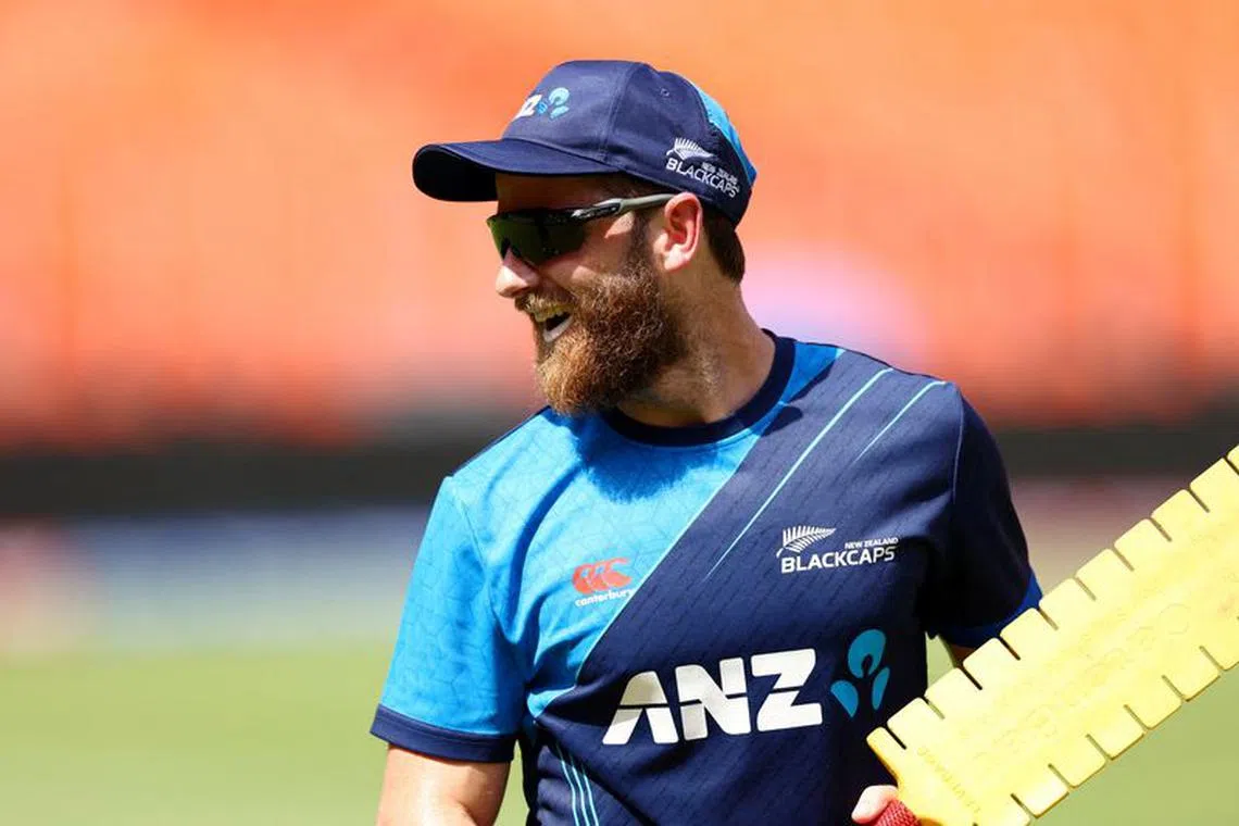 FILE PHOTO: Cricket - ICC Cricket World Cup 2023 - New Zealand Practice - Narendra Modi Stadium, Ahmedabad, India - October 4, 2023 New Zealand's Kane Williamson during practice REUTERS/Andrew Boyers/File Photo