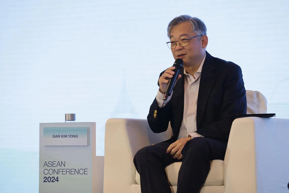 DPM Gan Kim Yong said Asean countries have the opportunity to show the world how to manage challenges by collaborating with one another.