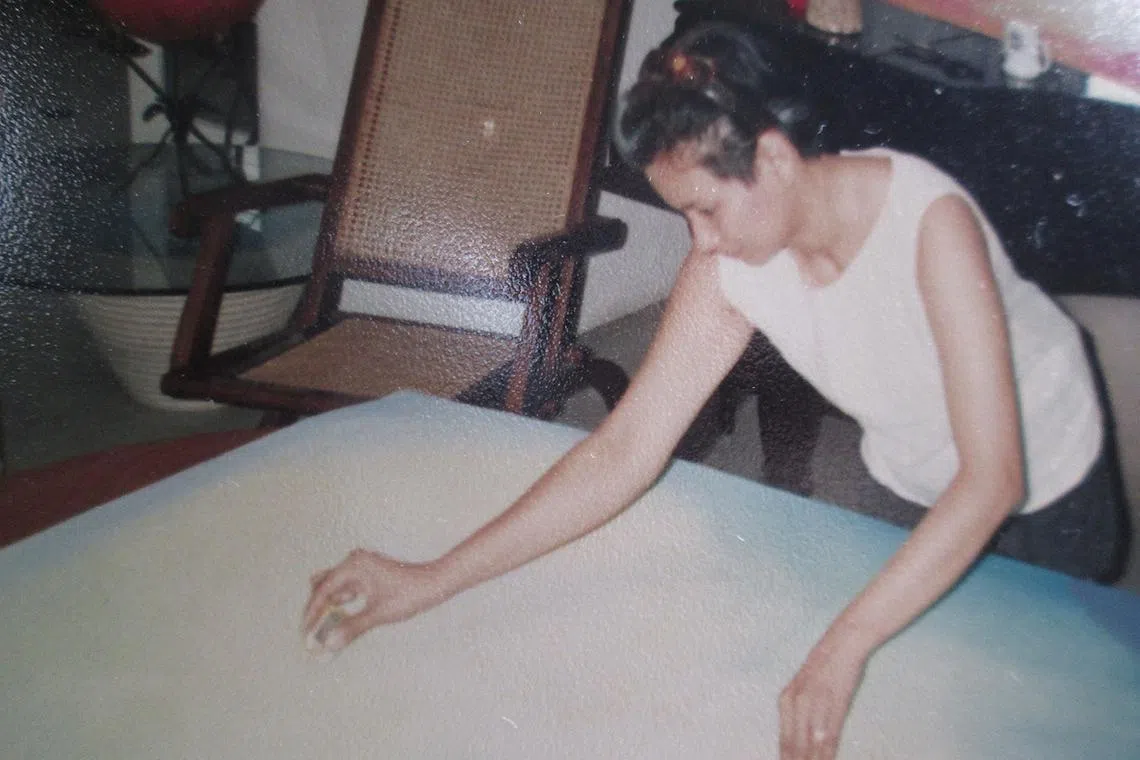 A pastel painting by Karen Hoisington before she pivoted in the 1980s.