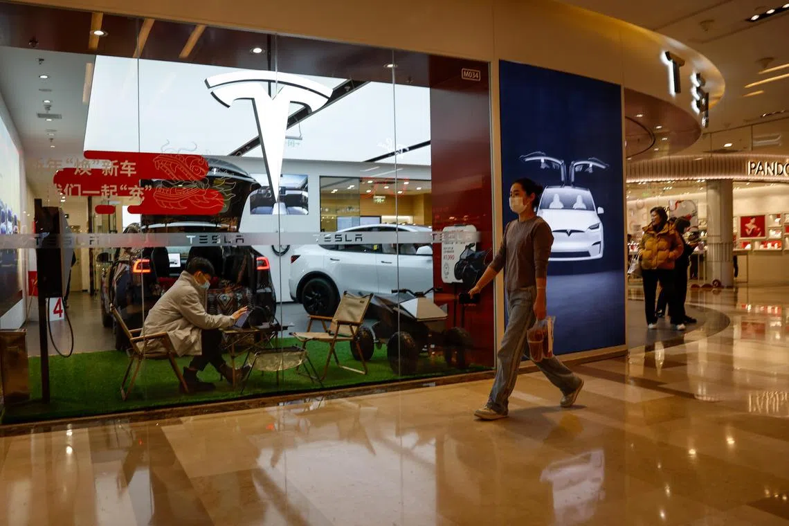 The starting price of Tesla's basic Model 3 sedan was cut 5.9 per cent to 245,900 yuan (S$46,080). 