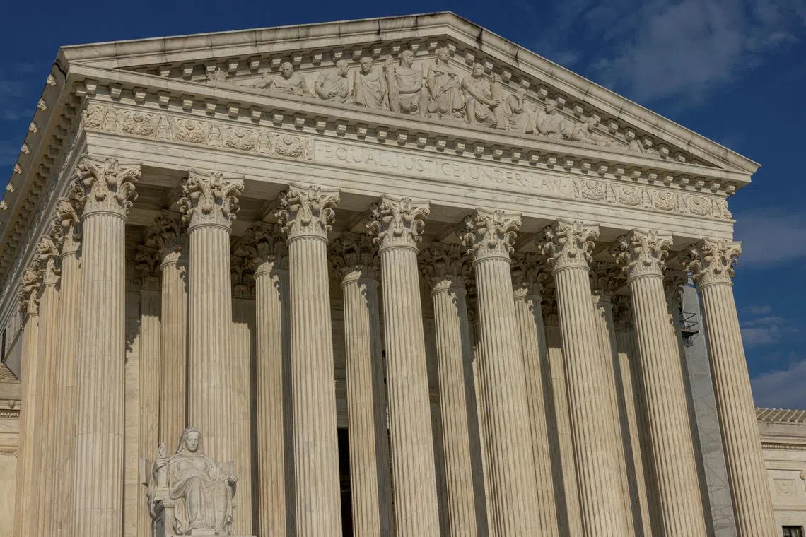 FILE PHOTO: A view of the U.S. Supreme Court in Washington, U.S. June 29, 2024. REUTERS/Kevin Mohatt/File Photo