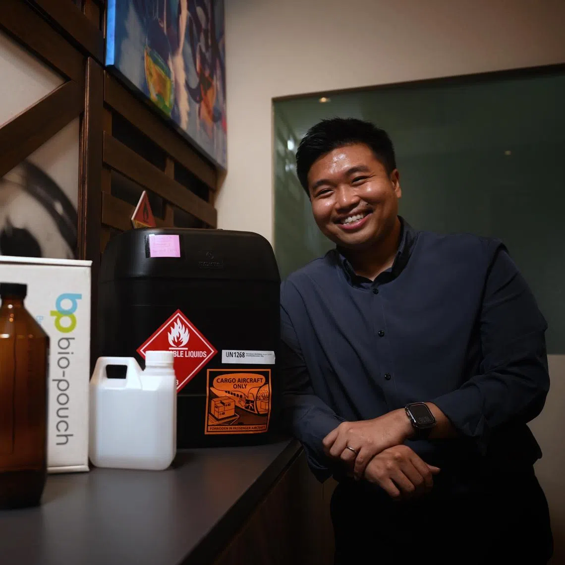 Mr Fatah Nawawi, 37, manager, Training and Development at SAAA@Singapore, whose duties include training people to handle dangerous goods, photographed on Aug 26, 2025.