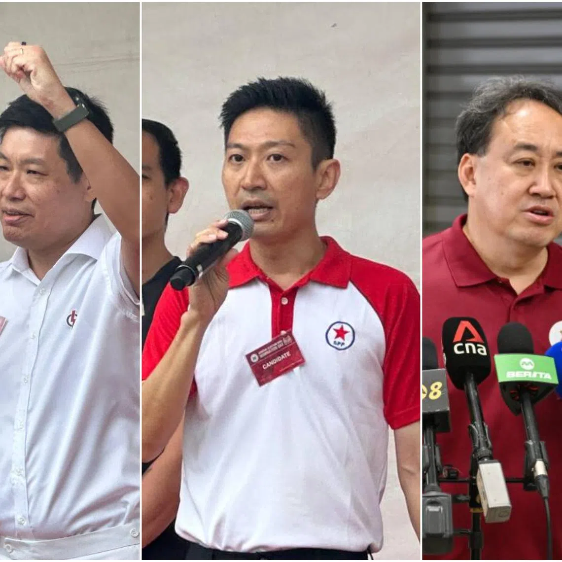 PAP's Alex Yeo, SPP's Williiamson Lee and PAR's secretary-general Lim Tean will contest the single seat of Potong Pasir SMC.