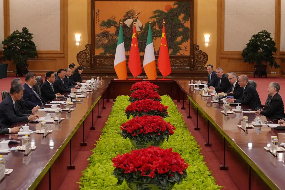 China's premier pledges deeper cooperation as Irish PM pushes on beef and dairy