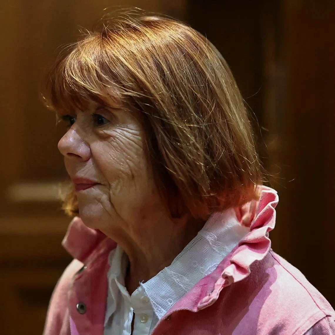 French woman Gisele Pelicot, the victim of a mass rape orchestrated by her then-husband Dominique Pelicot at their home in the southern French town of Mazan in Nimes, France, October 9, 2025. REUTERS/Manon Cruz/File Photo