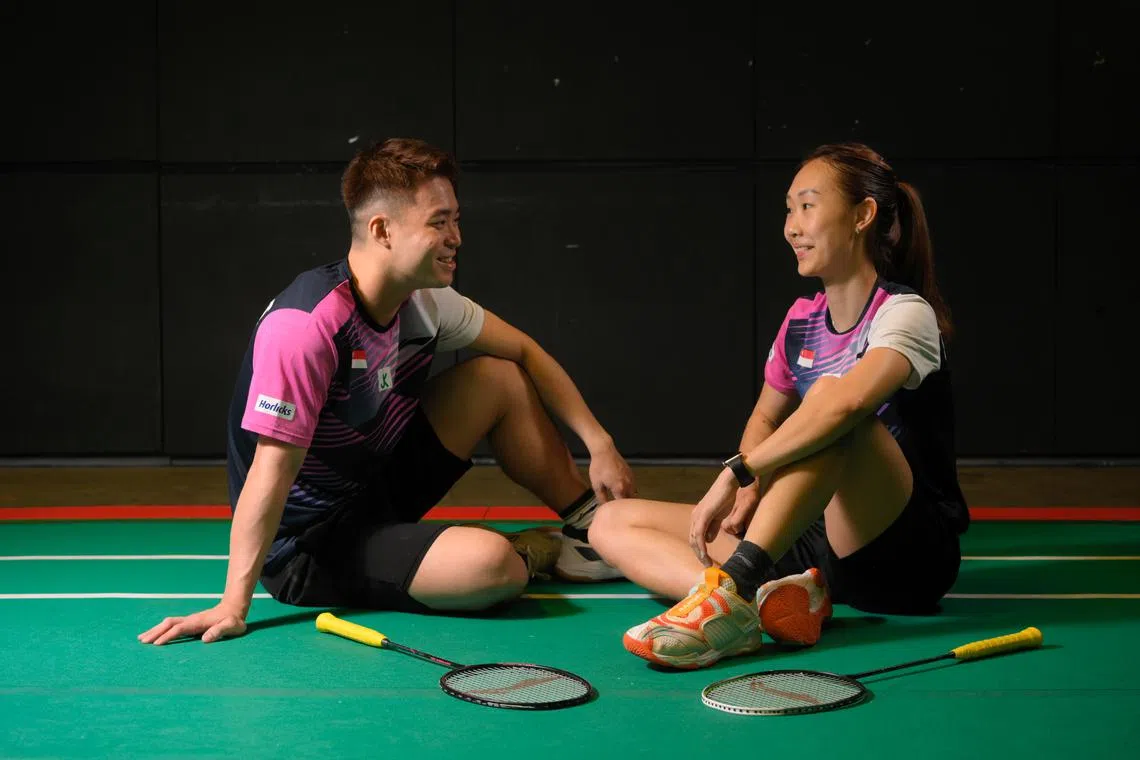 Singaporean badminton mixed doubles pair Terry Hee (left) and Jessica Tan won a historic gold medal at the 2022 Commonwealth Games.