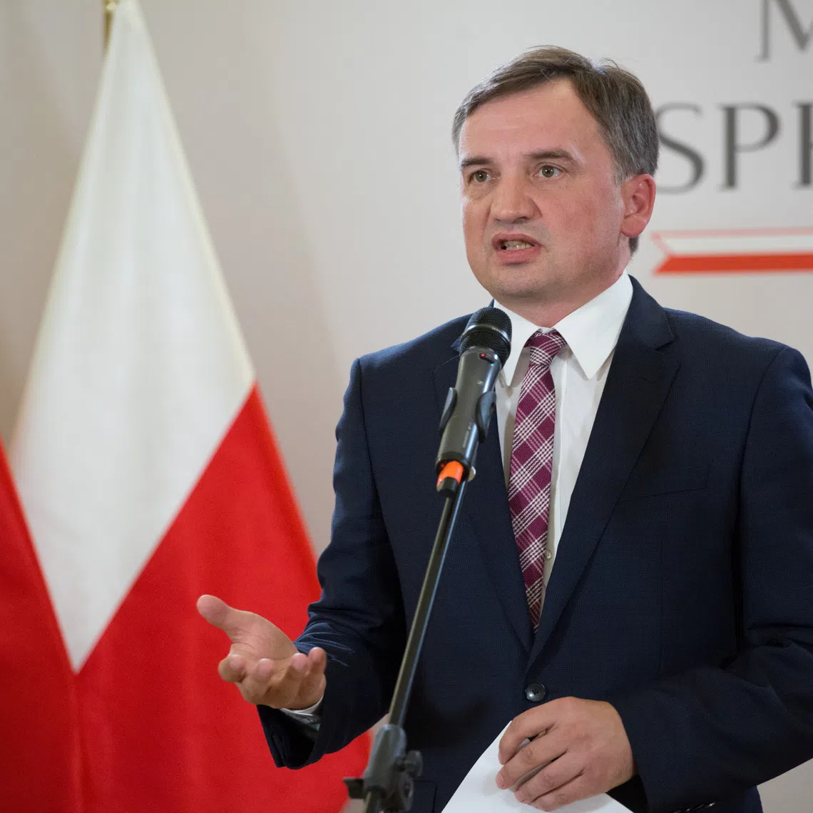 FILE PHOTO: Polish Minister of Justice Zbigniew Ziobro attends press conference amid coalition tension in Warsaw, Poland September 21, 2020. Adam Stepien/Agencja Gazeta via REUTERS/ File Photo