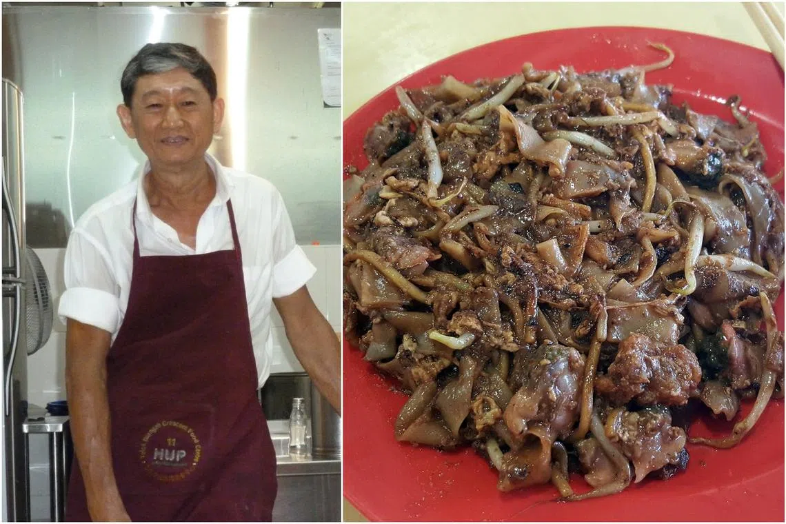 Veteran hawker Low Kwee Meng, who operates Hai Kee Teochew Cha Kuay Teow stall in Telok Blangah Crescent is retiring after 54 years.