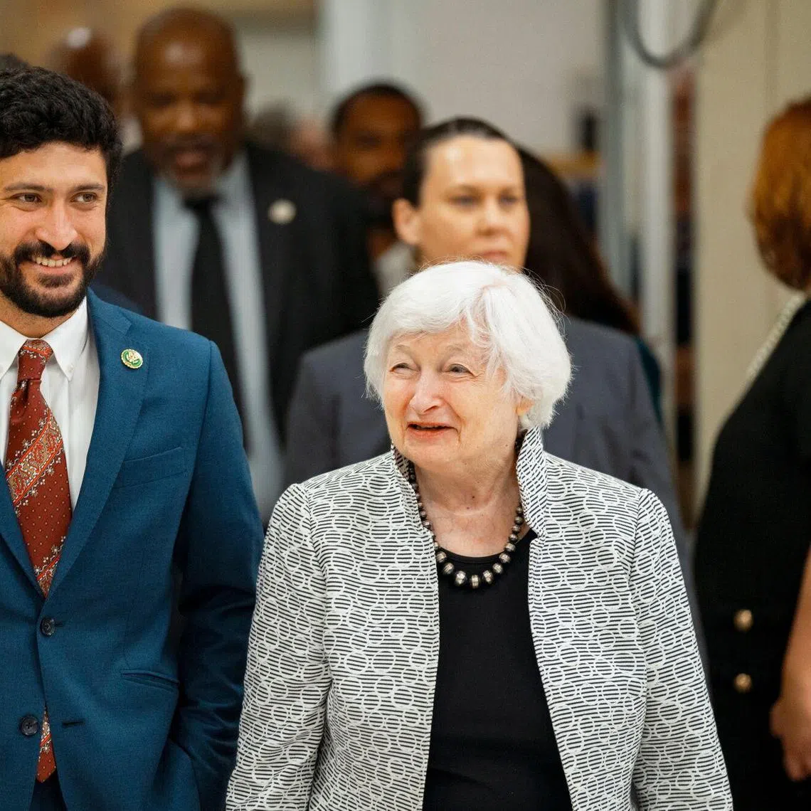 US treasury secretary Jane Yellen, seen here in Austin, Texas, on Sept 6, said that she is “probably done” serving at the highest levels of government after President Joe Biden’s term ends in January. She is 78.