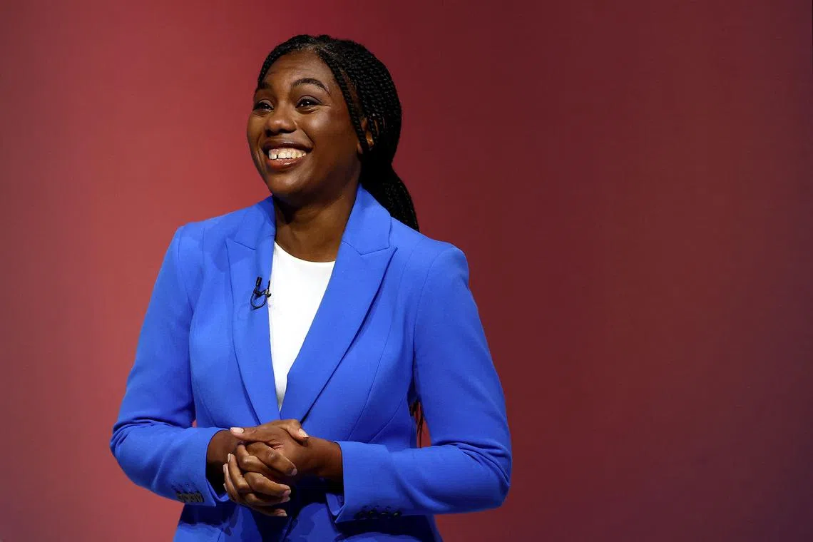 The UK's Conservative Party announced on Saturday that Badenoch is its new leader, now facing the daunting task of reuniting a divided and weakened party whose 14-year rule ended with July's crushing election defeat. 