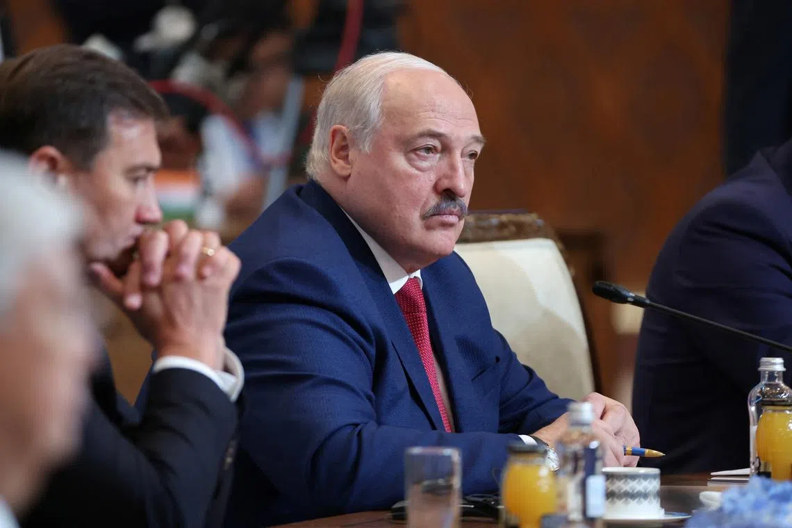 Belarusian President Alexander Lukashenko attends Shanghai Cooperation Organization (SCO) summit in Astana, Kazakhstan July 4, 2024. Sputnik/Sergei Savostyanov/Pool via REUTERS/ File Photo