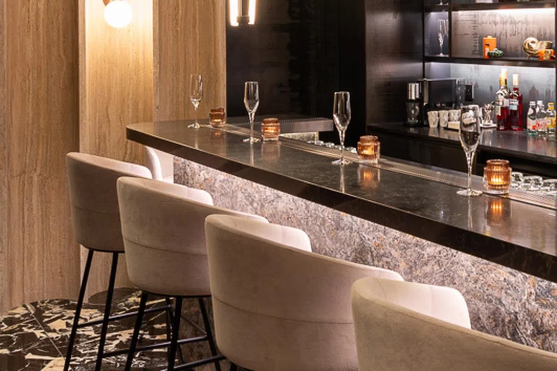 Boss's new bar was designed by veteran designer Nathan Yong. 