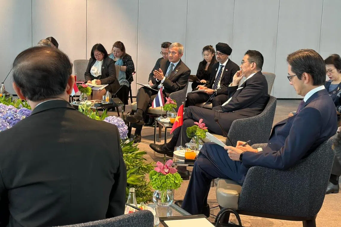 Foreign Minister Vivian Balakrishnan said freeing Ms Aung San Suu Kyi “is vital for national reconciliation”.