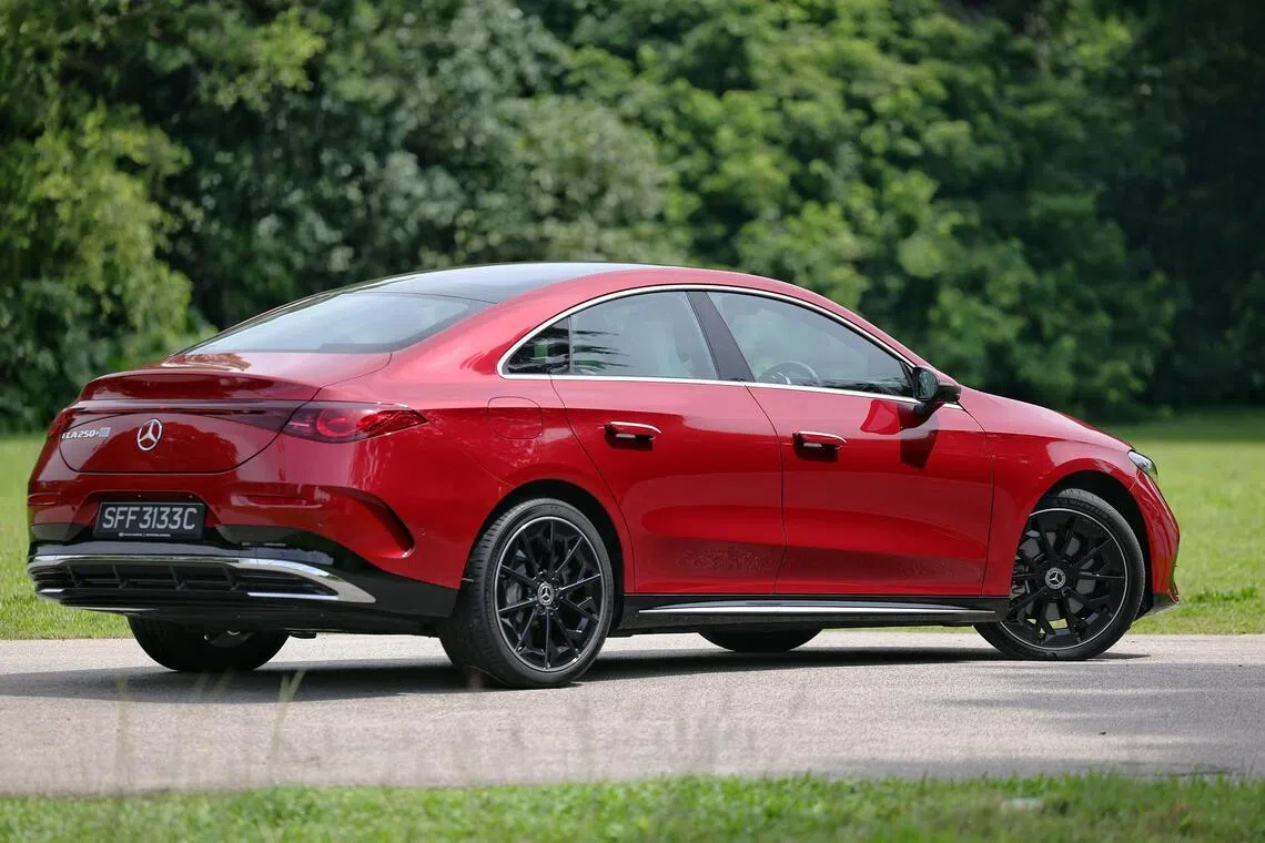 The CLA250+ produces 200kW (272hp) and 335Nm of torque from a rear-mounted electric motor.