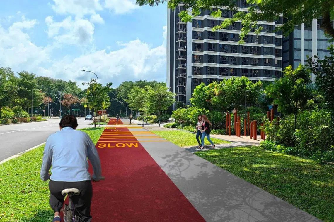 elcycling11 - Upcoming cycling path at Dawson, as part of the new cycling paths to be built in western Singapore.
.




Credit: Land Transport Authority