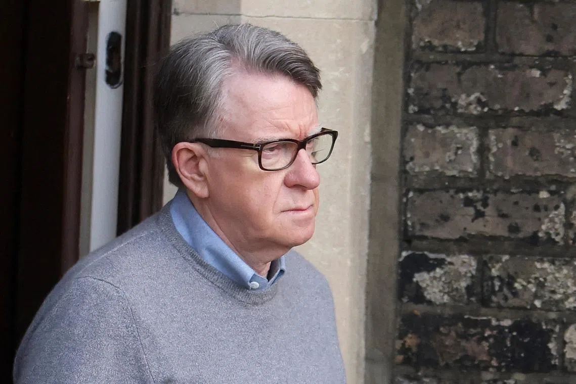Former British ambassador to the US Peter Mandelson has not publicly responded to messages seeking comment.