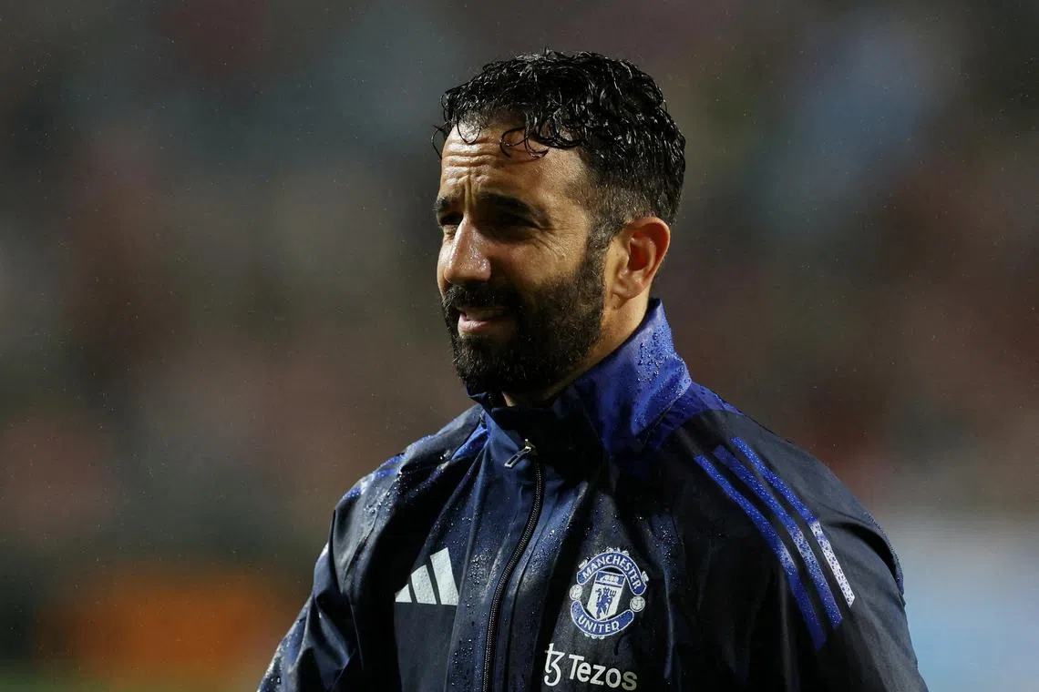 FILE PHOTO: Soccer Football - Friendly - Hong Kong v Manchester United - Hong Kong Stadium, Hong Kong, China - May 30, 2025 Manchester United manager Ruben Amorim REUTERS/Tyrone Siu/File Photo