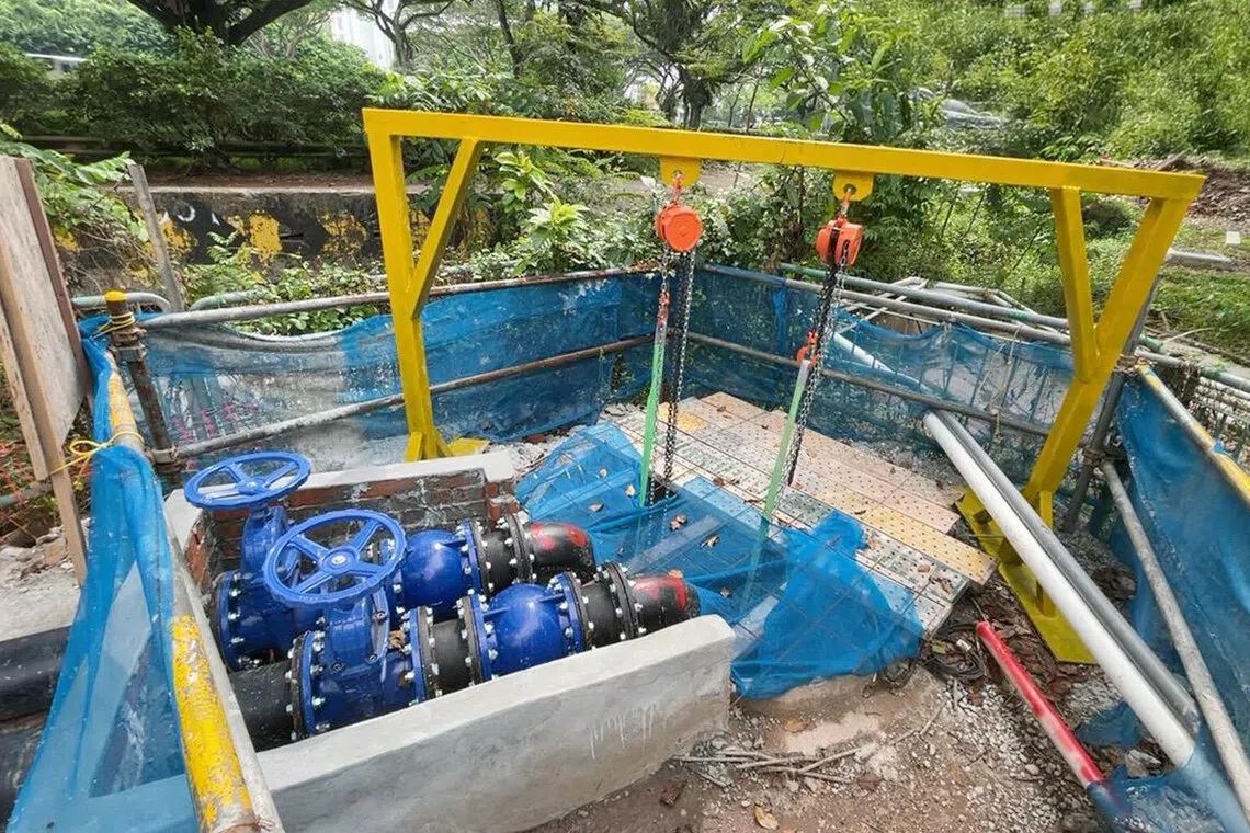 temporary overland pumping system tengah town precise development