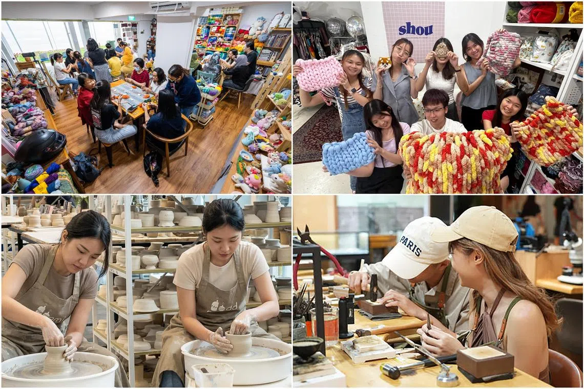 From sewing to pottery, try these screen-free workshops in Singapore.