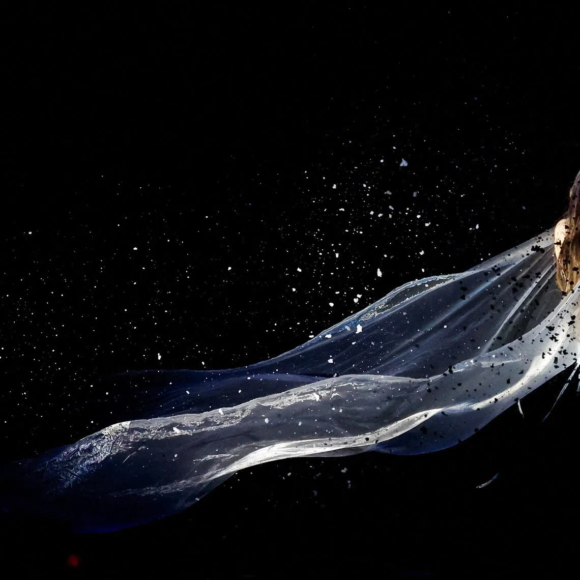 Singer Essyla, representing Belgium, performs "Dancing on the Ice" during the first semi-final of the 2026 Eurovision Song Contest, in Vienna, Austria on May 12, 2026. 