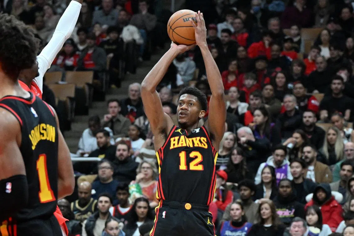 Atlanta Hawks forward De'Andre Hunter has been valuable off the bench, trailing only Trae Young with 20.6 points per game.