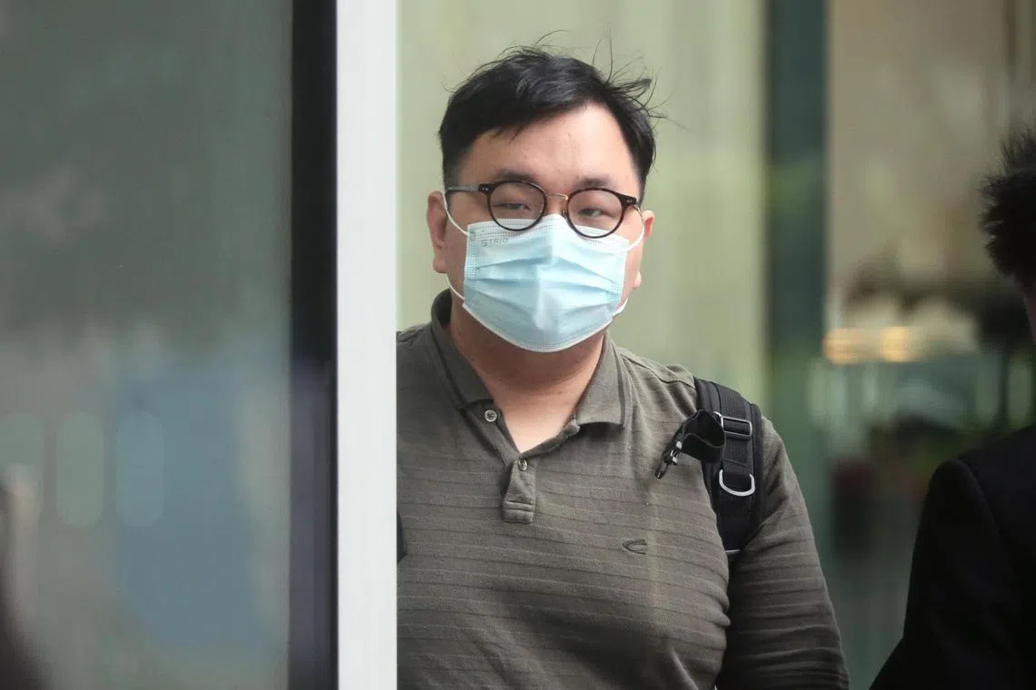Randy Rosigit arriving at State Courts on 26 Oct 2022. 