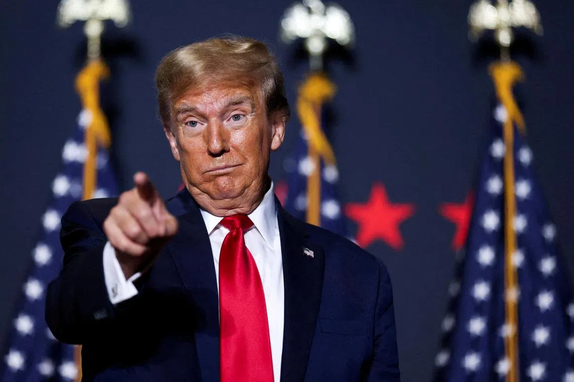 Former president Donald Trump has called migrants in the United States “animals”.